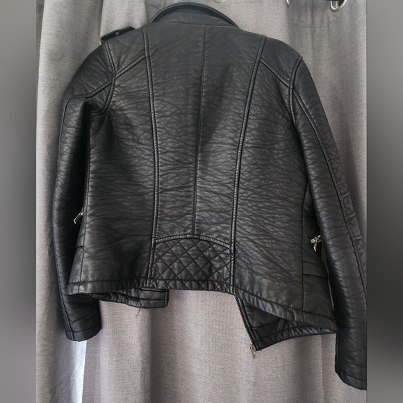 Rachel Roy Faux Leather Black Jacket - Picture 3 of 3